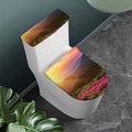 Sunrise Mountain Print Toilet Lid And Tank Cover Set