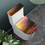 Sunrise Mountain Print Toilet Lid And Tank Cover Set