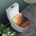 Sunrise Mountain Print Toilet Lid Cover