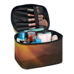 Sunrise Mountain Print Travel Makeup Bag