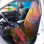 Sunrise Mountain Print Waterproof Car Seat Cover