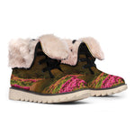 Sunrise Mountain Print Winter Boots