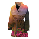 Sunrise Mountain Print Women's Bathrobe