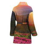 Sunrise Mountain Print Women's Bathrobe