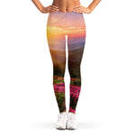 Sunrise Mountain Print Women's Leggings