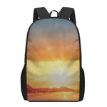Sunrise Road Print 17 Inch Backpack