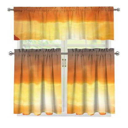 Sunrise Road Print 3 Piece Kitchen Curtains