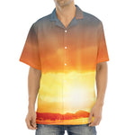 Sunrise Road Print Aloha Shirt