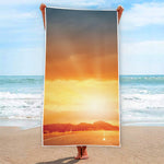 Sunrise Road Print Beach Towel