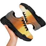 Sunrise Road Print Black Chunky Shoes