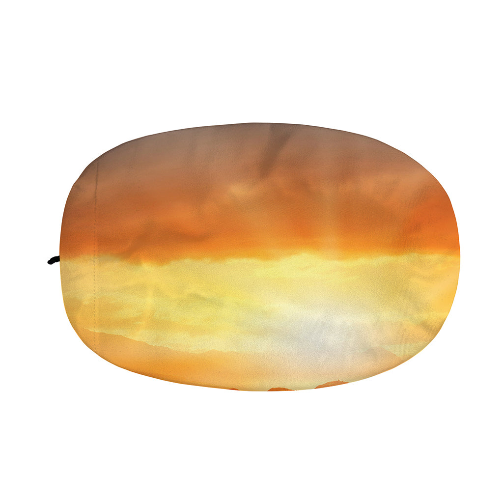 Sunrise Road Print Car Side Mirror Covers