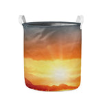 Sunrise Road Print Collapsible Laundry Basket