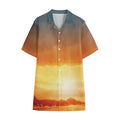 Sunrise Road Print Cotton Hawaiian Shirt