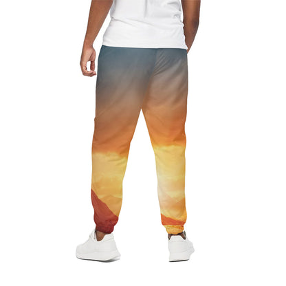 Sunrise Road Print Cotton Pants