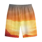 Sunrise Road Print Cotton Shorts
