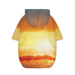Sunrise Road Print Dog Zip Up Hoodie