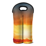Sunrise Road Print Double Neoprene Wine Tote