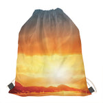 Sunrise Road Print Drawstring Bag