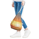 Sunrise Road Print Drawstring Bag