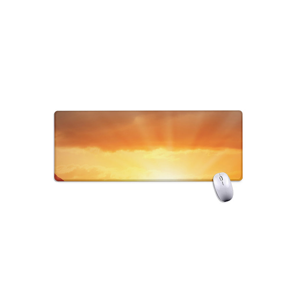 Sunrise Road Print Extended Mouse Pad