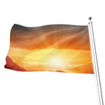 Sunrise Road Print Flag