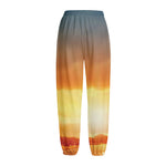 Sunrise Road Print Fleece Lined Knit Pants