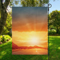 Sunrise Road Print Garden Flag