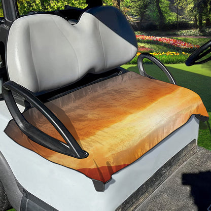 Sunrise Road Print Golf Cart Seat Cover