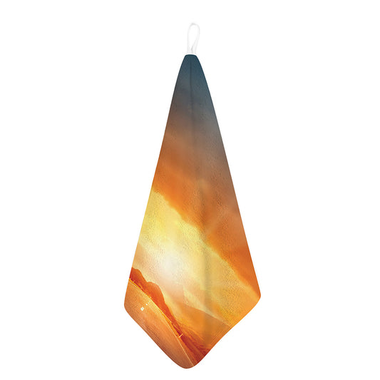 Sunrise Road Print Hand Towel