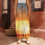 Sunrise Road Print Harem Pants