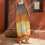 Sunrise Road Print Harem Pants