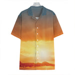 Sunrise Road Print Hawaiian Shirt