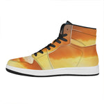Sunrise Road Print High Top Leather Sneakers