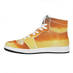 Sunrise Road Print High Top Leather Sneakers