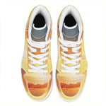 Sunrise Road Print High Top Leather Sneakers