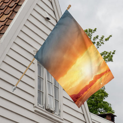 Sunrise Road Print House Flag