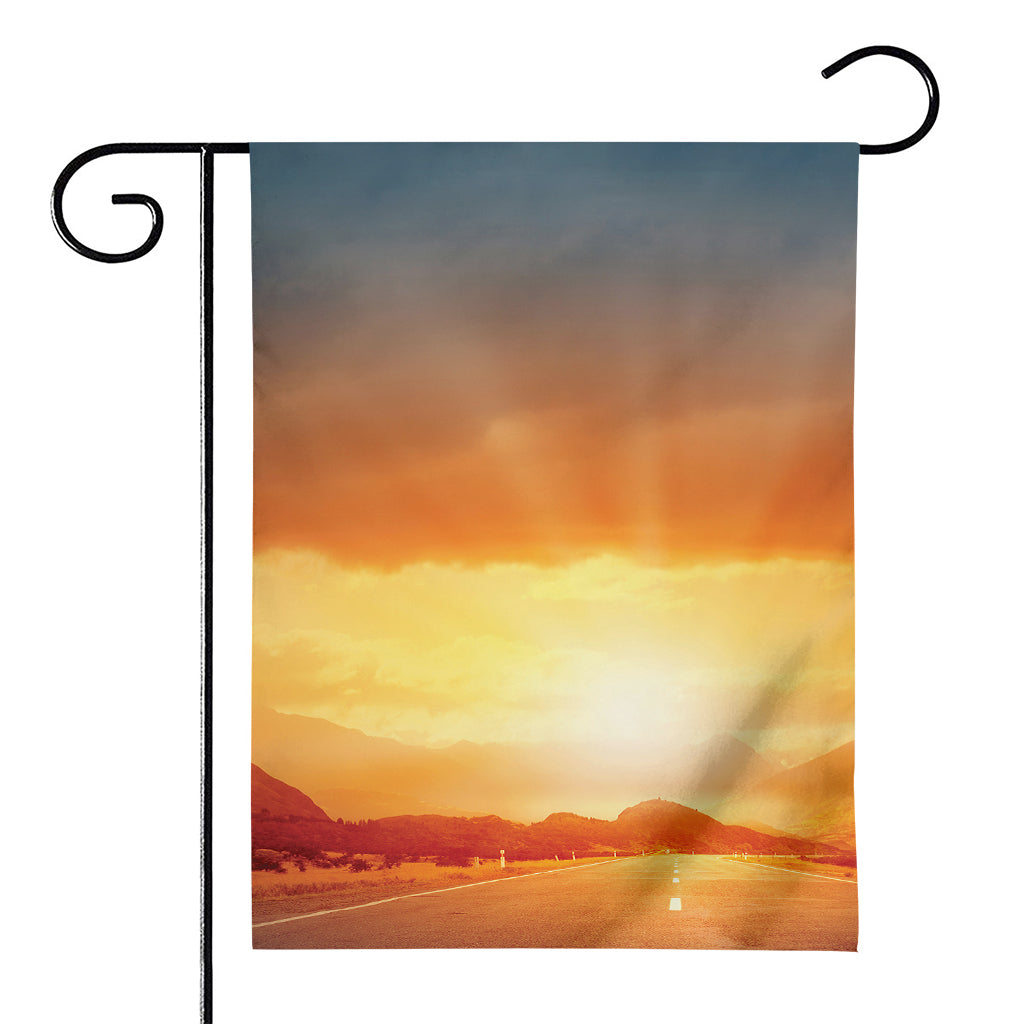 Sunrise Road Print House Flag