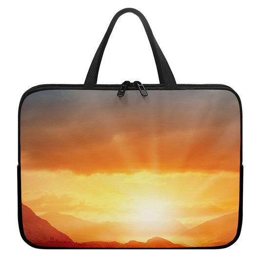 Sunrise Road Print Laptop Sleeve With Handle