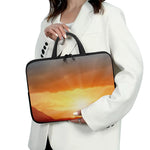 Sunrise Road Print Laptop Sleeve With Handle