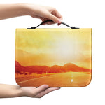 Sunrise Road Print Leather Bible Cover