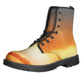 Sunrise Road Print Lace-Up Boots