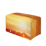 Sunrise Road Print Leather Tissue Box Cover