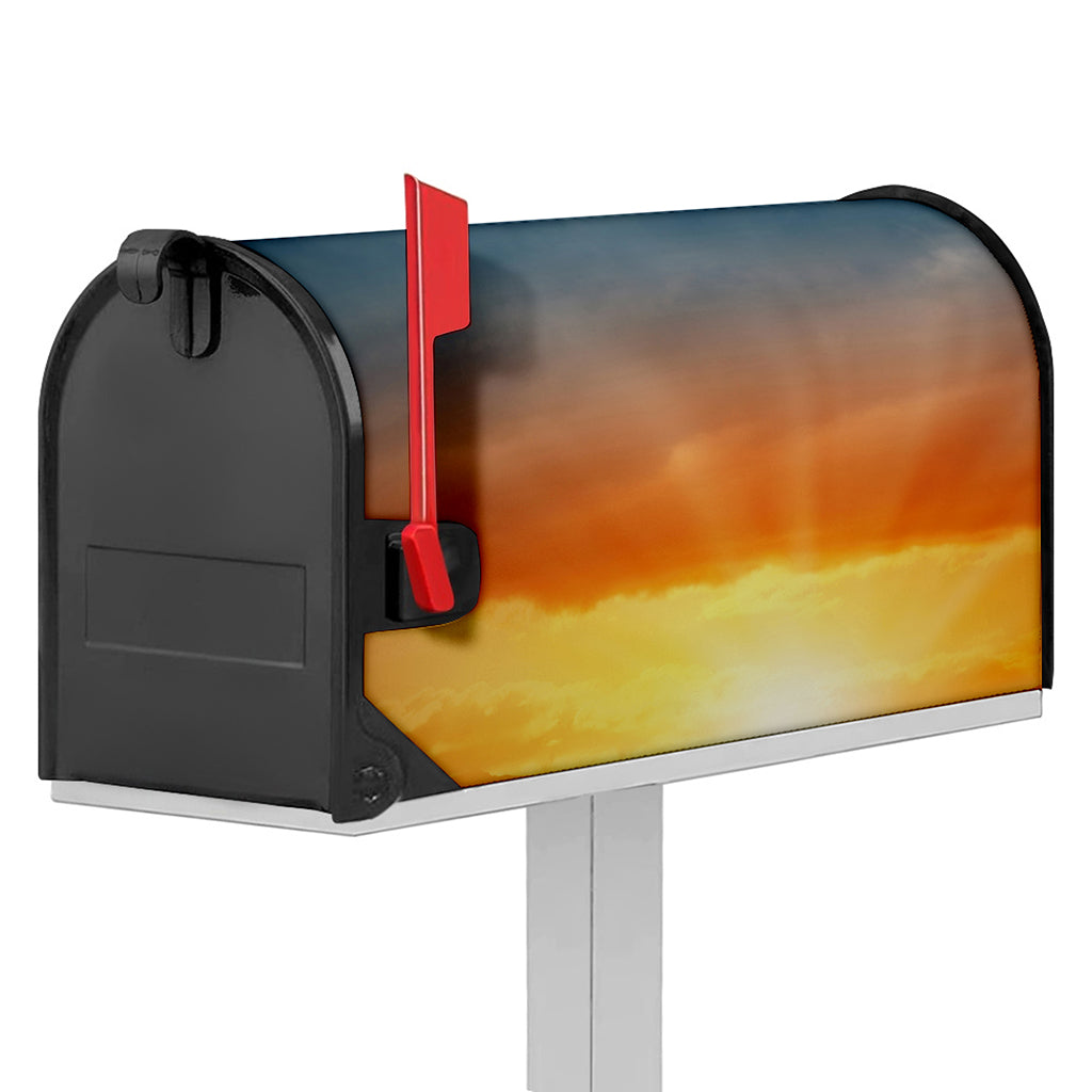Sunrise Road Print Mailbox Cover