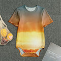 Sunrise Road Print Men's Bodysuit