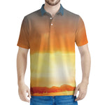 Sunrise Road Print Men's Polo Shirt