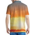 Sunrise Road Print Men's Polo Shirt
