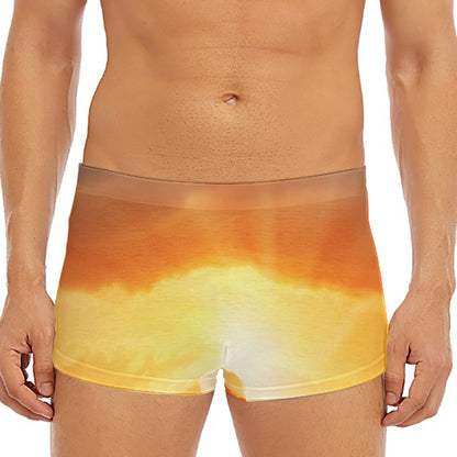 Sunrise Road Print Men's Short Boxer Briefs