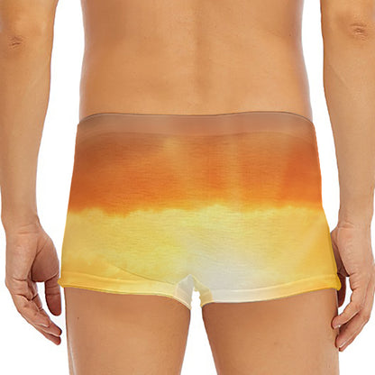 Sunrise Road Print Men's Short Boxer Briefs