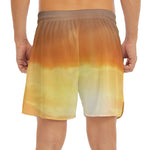 Sunrise Road Print Men's Split Running Shorts