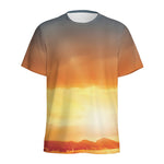 Sunrise Road Print Men's Sports T-Shirt